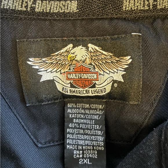 Harley Davidson button up shirt XXL - Picture 4 of 4